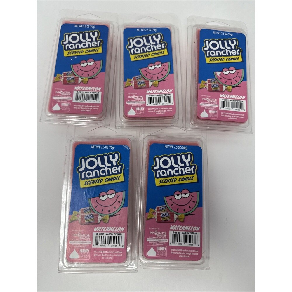 Jolly Rancher Watermelon Scented Wax Melts Candy Wax Melts - 40 Cubes 5 Packages